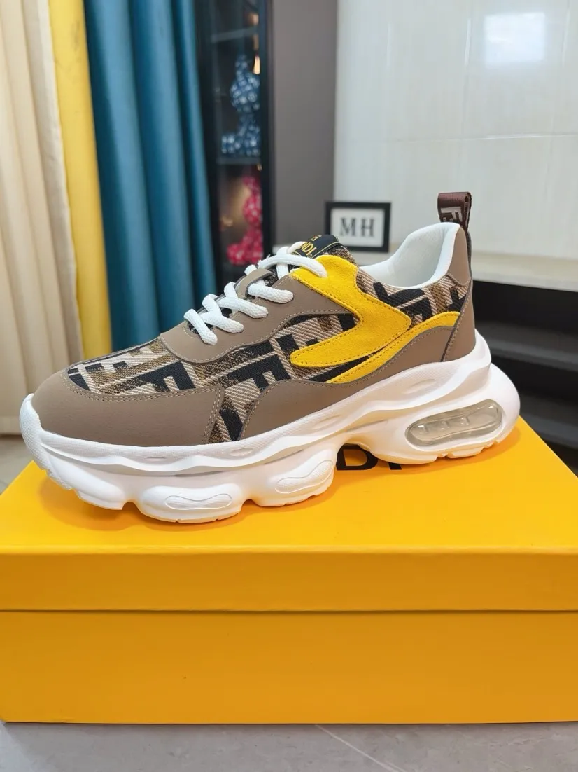 Men's shoes 💰438🌹🌹【fendi Fendi】: 🔝High-end brand of men's shoes: high-top series: official website 1:1 latest masterpiece: the upper is made of brand fabric with imported cowhide technology, ➕🐑made in sheepskin👍, making walking more convenient and comfortable, a stunning work, compared with the official quality, the beautiful 1:1 replica [color]! Create a fashionable personality to set off your uniqueness! A must-have for trendy men! 🔥Size: 38-44.